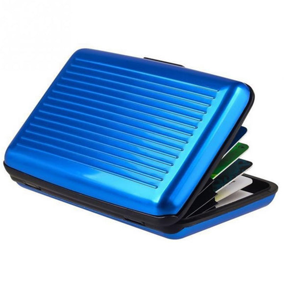 IPRee Aluminum Alloy Card Holder Antimagnetic Credit Card Case Portable ID Card Storage Box