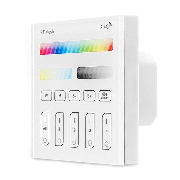 ZJ-TRBM-RGBWC-A AC100-240V Bluetooth Mesh RGBWC Remote Touch Panel  Dimmer Controller for LED Lighting