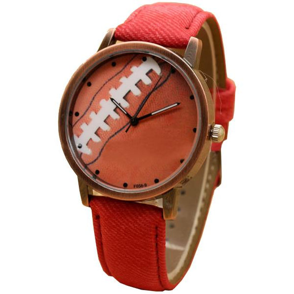 Canvas Strap Basketball Dial Men Women Wrist Watch