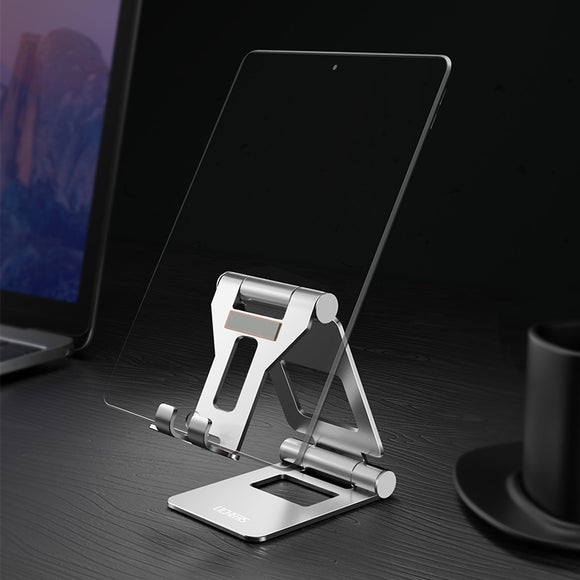 Lingchen Aluminum Alloy Foldable Rotatable Desktop Phone Holder Tablet Stand For Smart Phone Tablet PC iPhone Samsung iPad