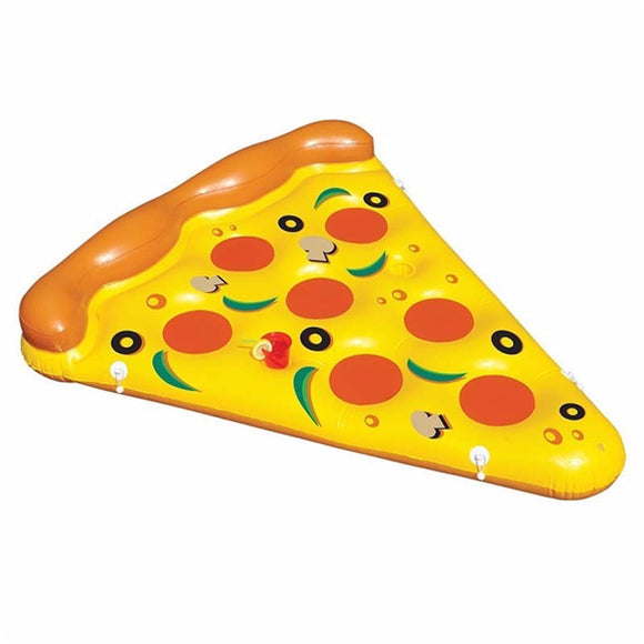 Summer Water Toy Inflatable Pizza Flotating Bed Swimming Pool Water Lounge Seat Air Mattress Raft