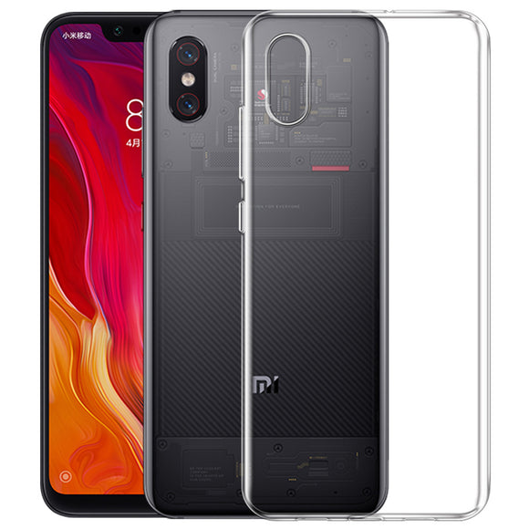 Bakeey Transparent Soft TPU Back Cover Protective Case for Xiaomi Mi8 Mi 8 Pro / Mi8 Mi 8 Explorer Edition