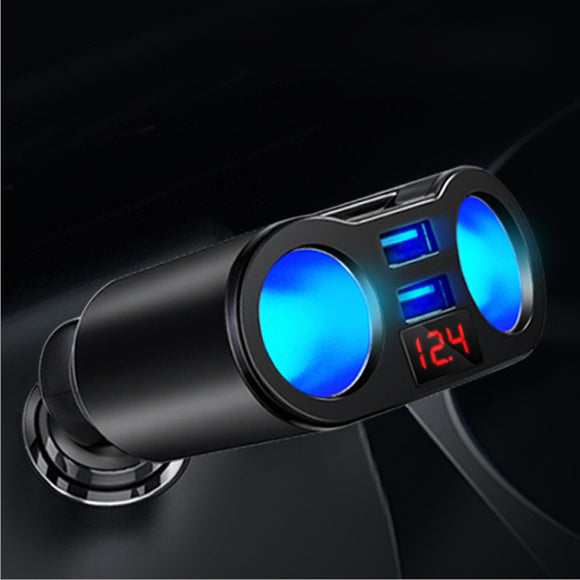 Bakeey 3.1A Dual USB Led Display Rotating Car Charger For iPhone X XS HUAWEI P30 Mate20 XIAOMI MI9 S10 S10+