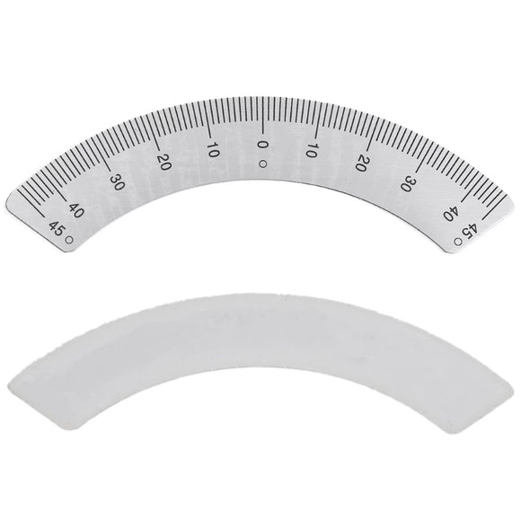 45-0-45 Angle Plate Scale Angle Arc Ruler M1197 Measuring Gauging Tools Protractors Milling Machine Part