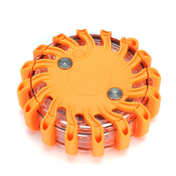 16 LED 9 Modes Magnetic Emergency Flashing Recovery Warning Light Safety Beacon