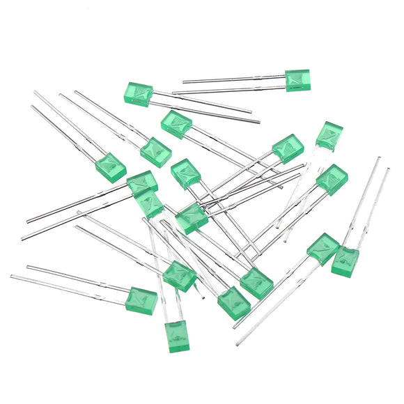 100pcs 2X3X4 Square LED Green Light-emitting Diode 2*3*4mm LED Diode