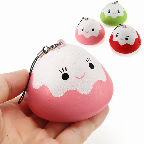Squishy Mount Fuji Rice Ball Cake Slow Rising Collection Gift Phone Bag Strap Decor Soft Toy