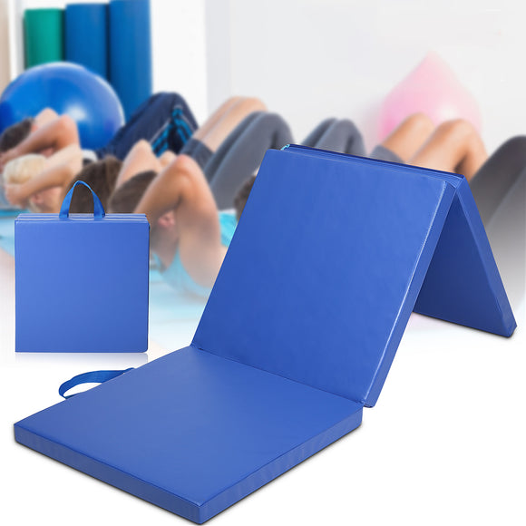 70232inch 3 Folds Gymnastics Mat Yoga Exercise Gym Portable Airtrack Panel Tumbling Climbing Pilat