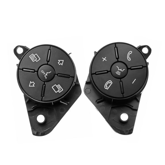 Left+Right Car Steering Wheel Control Worn Button Cover For Mercedes W164 ML GL W251 R Class 2010-2012