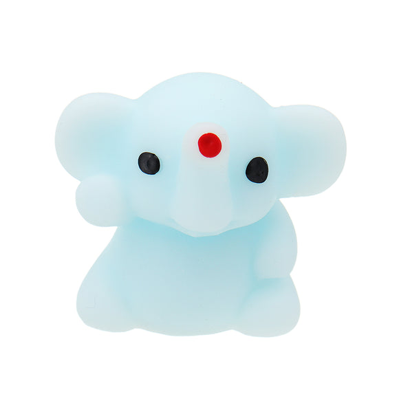 Mochi Squishy Blue Small Nose Squeeze Cute Healing Toy Kawaii Collection Stress Reliever Gift Decor