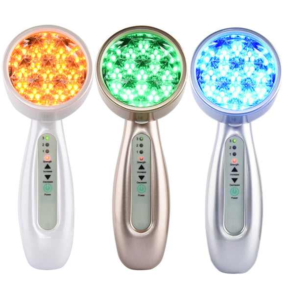 4 In1 Facial Skin Ultrasonic Bio 48 LED Photon Rejuvenation Device Face Massager Anti-Aging Care Therapy Device