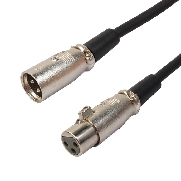 REXLIS 1.8 / 3M 3-pin XLR mann til XLR kvinnelig mikrofon lydkabel