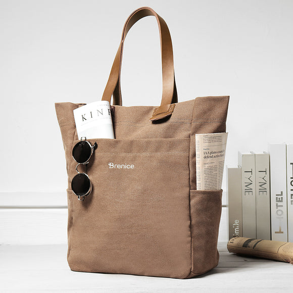 Brenice Vintage Multipurpose Casual Canvas Backpack Handbag For Women Men