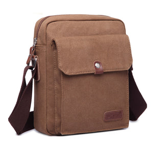 Men Canvas Shoulder Messenger 3 Colors Small Casual Crossbody Bag