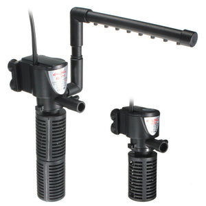 300/600L/H Aquarium Internal Water Filter Fish Tank Submersible Pump Spray Bar Aquarium Air Pump