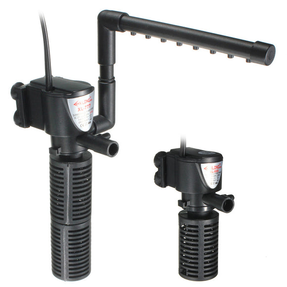 300/600L/H Aquarium Internal Water Filter Fish Tank Submersible Pump Spray Bar Aquarium Air Pump