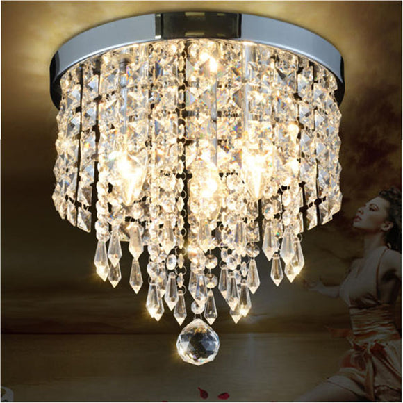 LED Pendant Ceiling Lamp Elegant Crystal Ball Light LED Chandelier Light Home Decor