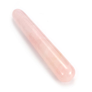 Natural Rose Quartz Crystal Wands Gemstone Rocks Manual Massager