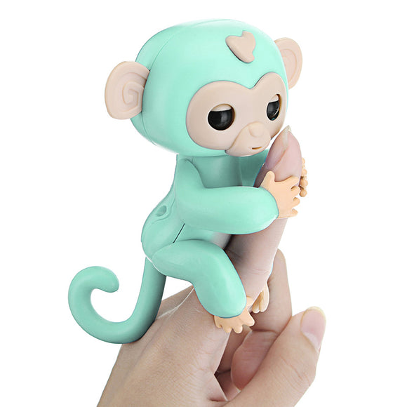 2PCS Finger Baby Interactive Pet Monkey Smart Colorful Induction Novelties Toys For Kids New Year Gift