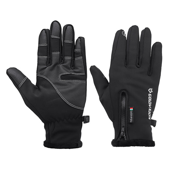 Upgraded Waterproof Touch Screen Gloves For Motorcycle Cycling Skiing Men Black S
