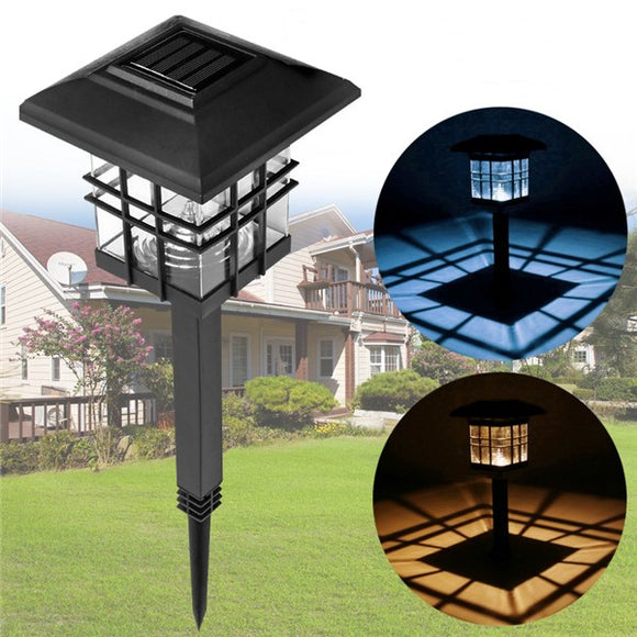 LED Solar Lights Waterproof Column Headlight Lawn Lamp for Outdoor Garden Yard