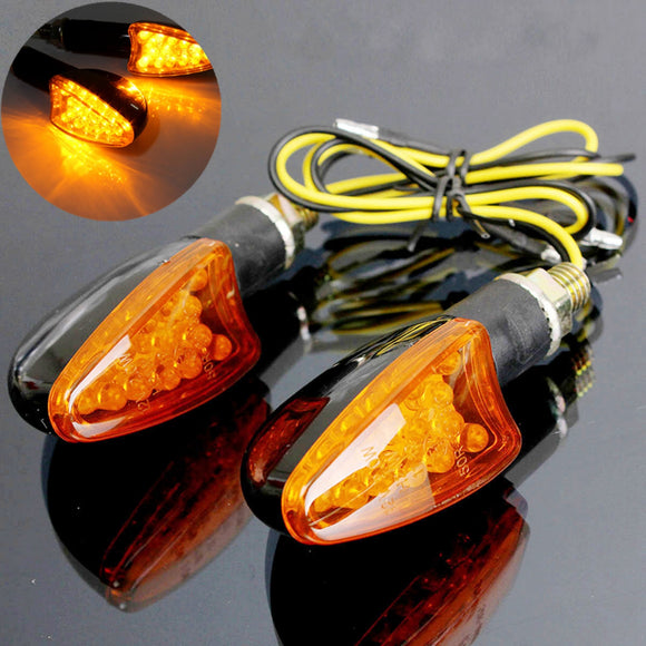 Universal 12V 14LED Motorcycle Turn Signal Indicator Light Short Handle