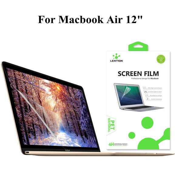 Clear High Definition Anti Glare Scratch Resistant Screen Protector Film For Macbook 12 Inch