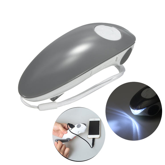 3 in 1 XANES XLN Portable USB Rechargeable Muti-Function LED Hand Crank Emergency Flashlight & FM/AM