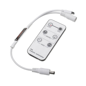 Mini 6 Keys IR LED Remote Controller Dimmer For Single Color Strip Light Module Lamp DC5V-24V