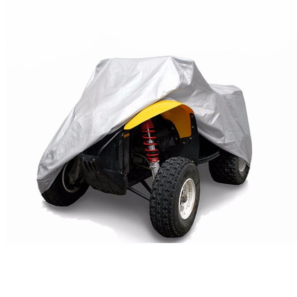 200*95*106cm ATV Quad Bike Cover Silver Waterproof Dustproof UV