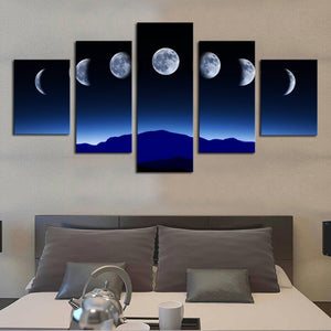 5  Cascade Lunar Annual Variation  Canvas Wall Painting Picture Home Decoration Without Fram