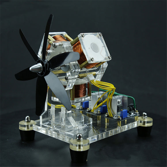Brushless Motor Hall Sensor Electric Machine Triple Coil Fan Blade High Speed DIY Physical Model