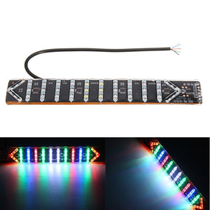 Motorcycle RGB 42LED Light LED Strips Integrated Flash Tail Brake Stop Running Turn Signal