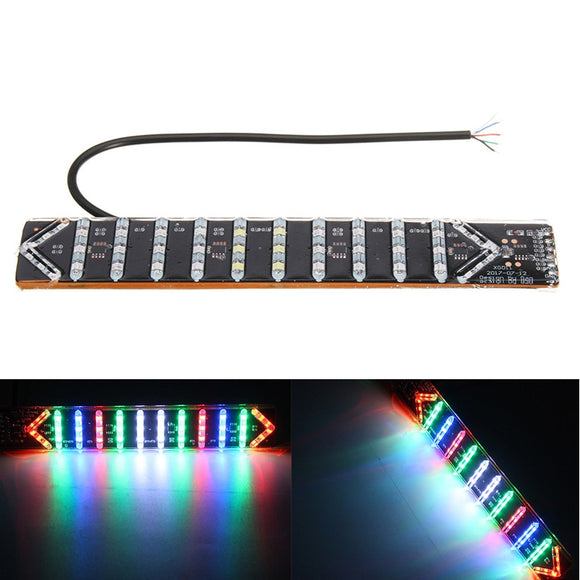 Motorcycle RGB 42LED Light LED Strips Integrated Flash Tail Brake Stop Running Turn Signal