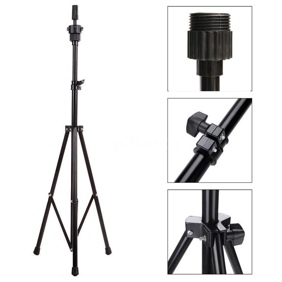Hair Salon Adjustable Tripod Stand Mannequin Training Head Mold Holder Hairdressing Clam