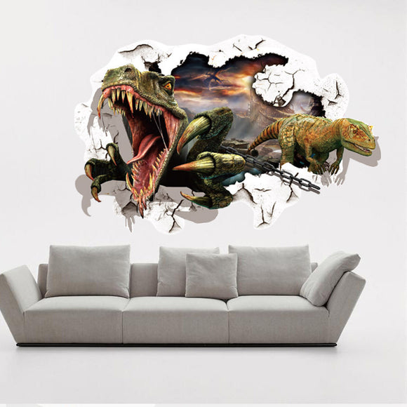 Miico 3D Creative PVC Wall Stickers Home Decor Mural Art Removable Animal World War Decor Sticker