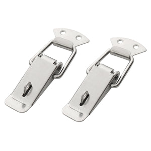 2pcs Stainless Steel Toggle Latch Catches Hasp for Case Box Chest Trunk