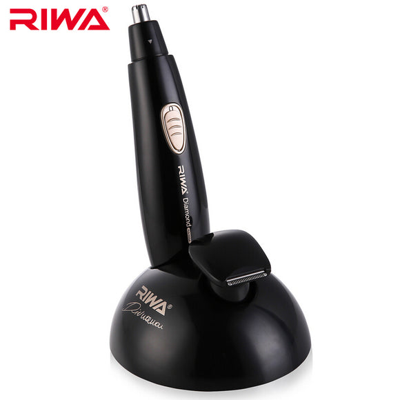 RIWA RA-555A Waterproof Electric Nose Hair Trimmer Low Noise Ear Hair Shaver Clipper Rechargeable Eyebrows Facial Trimmer