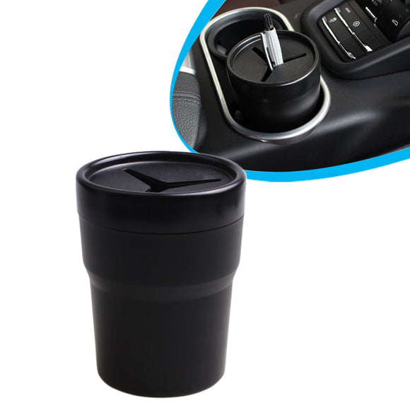 Black Plastic Car Used Garbage Cans Trash Bin Storage Box