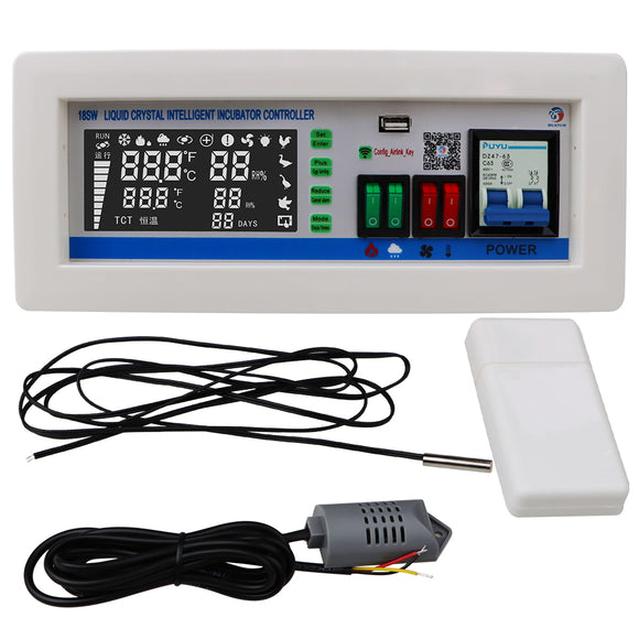 XM-18SW Intelligent Incubator WiFi Remote Intelligent Incubation Control System Temperature Humidity Control