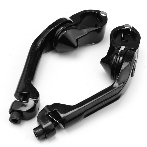 1-1/4'' 1.25'' Long Angled Engine Guard Bar Foot Peg Mount For Harley