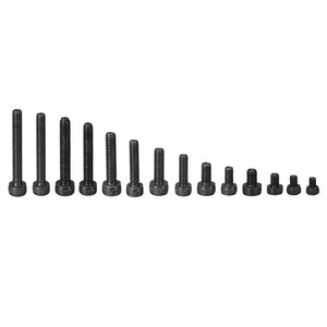 50pcs M3 Hex Socket Cap Head Screws Bolts Assortment Kit 12.9 Grade Carbon Steel