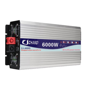 Intelligent Screen Pure Sine Wave Power Inverter 12V/24V To 220V 60Hz 3000W/4000W/5000W/6000W Converter