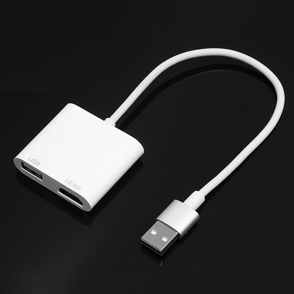 iDragon-B001 USB to HD 1080P HD Display Dongle Stick for Iphone with Extension Cable