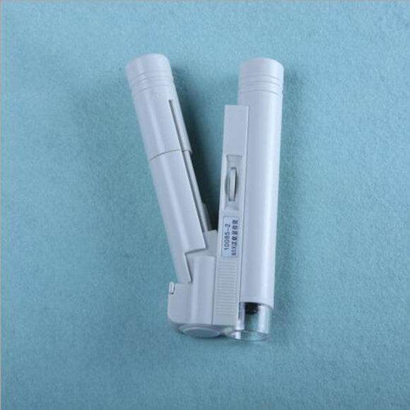 40/80/100/150X LED Light Graduated Portable Microscope Handheld Folding Magnifier Jeweler Microscope Currency Detector