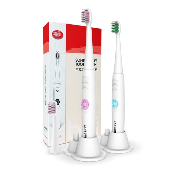Lansung A39 Ultrasonic Electric Toothbrush AA Battery Operated Oral Hygiene Health Sonic Tooth Brush