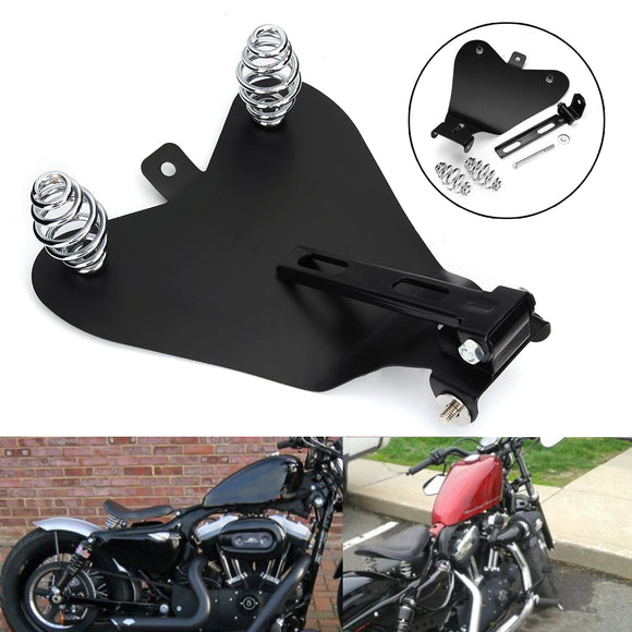 3inch Solo Spring Mounting Kit & Motorcycle Seat Baseplate Bracket For Harley Bobber Chopper