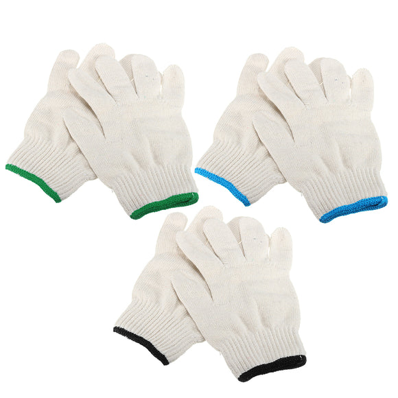 Cotton Yarn Stretchable Knitted Labor Garden Work Protection Gloves