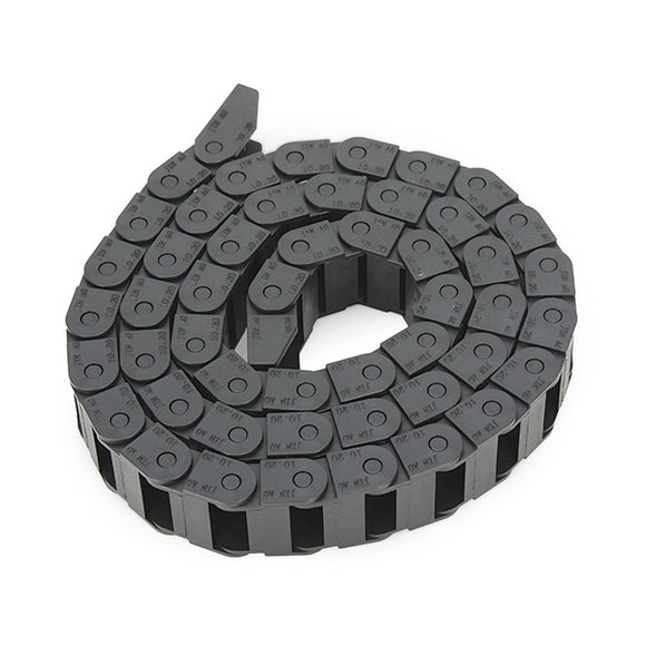 Machifit 10 x 20mm Plastic Cable Drag Chain Wire Carrier Length 1000mm For CNC Router Machine