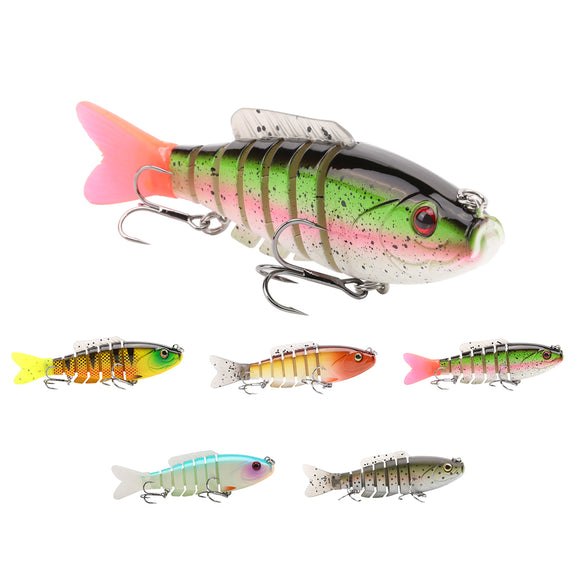 SeaKnight SK001 1PCS Hard Fishing Lure 80MM 19G Sinking Swimbait 7 Sections Jointed Bait